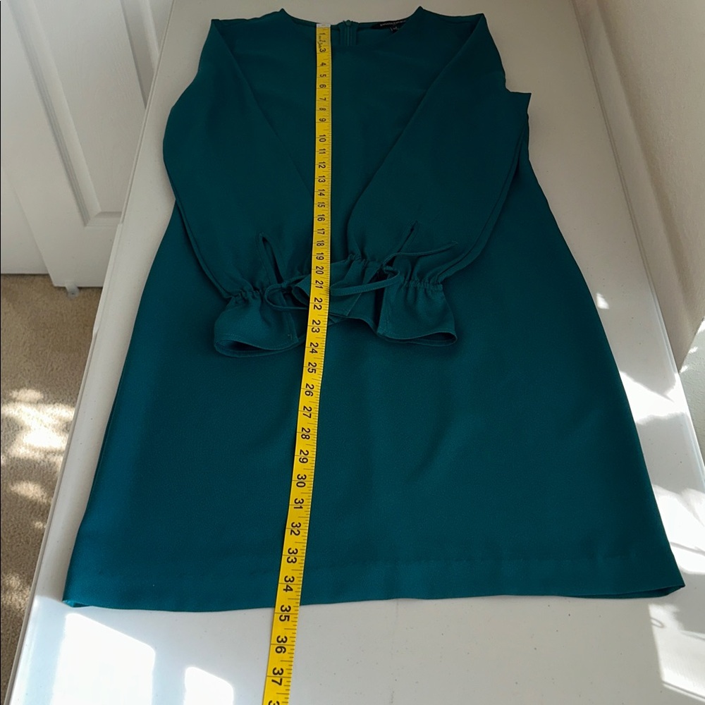 Banana Republic Teal Long Sleeve Dress Size 4P - Picture 12 of 15